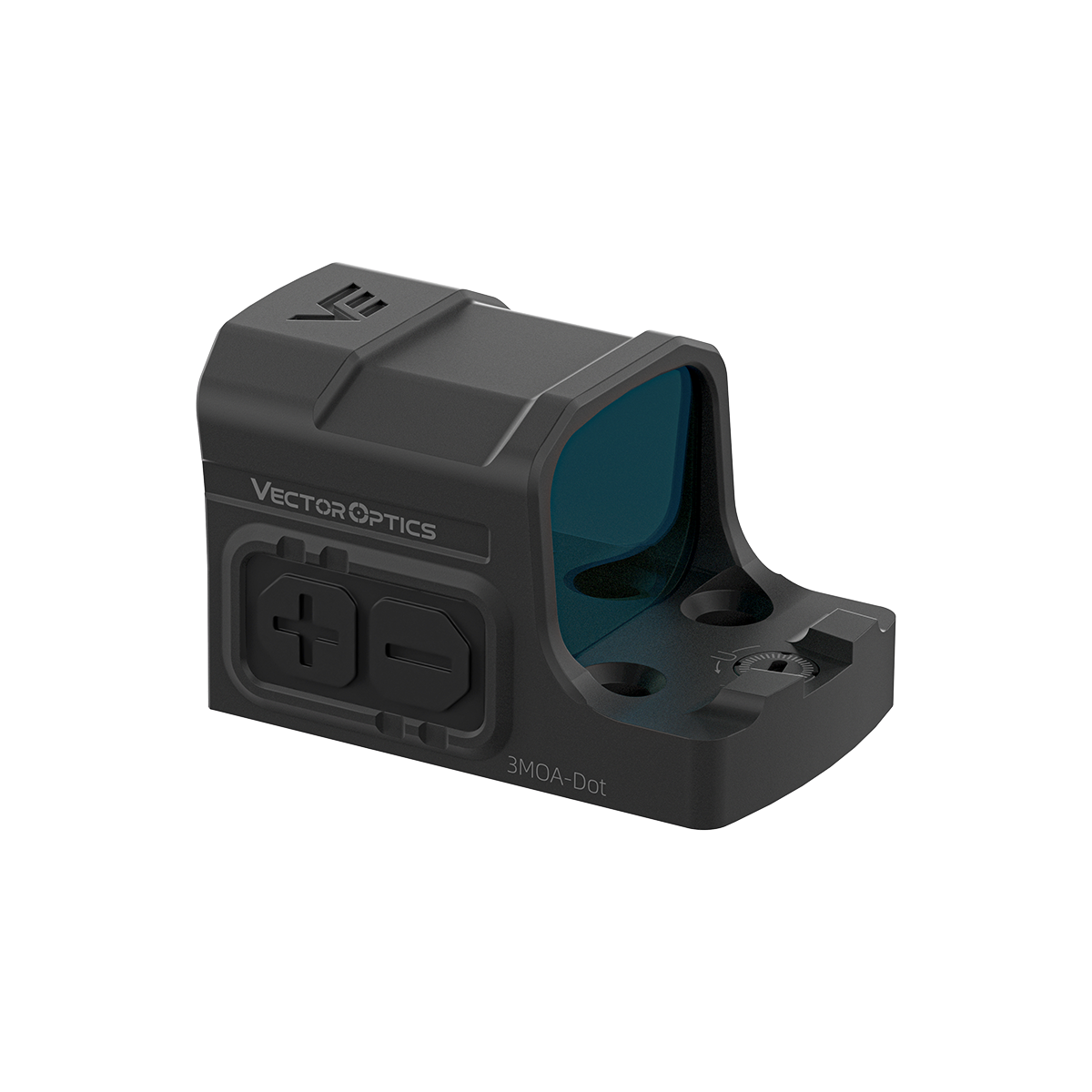 Frenzy-S geschlossenes Rotpunktvisier mit klarer 17x20mm Optik und Bedienknöpfen. Kompakte Bauweise für präzise Zielerfassung.