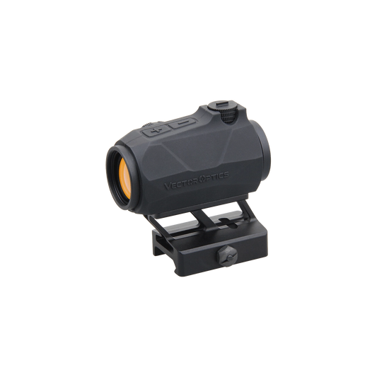 Maverick IV 1x20 Reflexvisier mit robuster Gummiarmierung und 3 MOA Rotpunkt für präzises Zielen auf Waffenmontage.