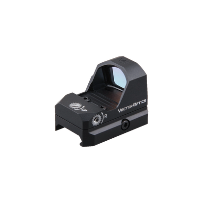 Seitliche Ansicht des Frenzy 1×17×24 Rotpunktvisiers mit klarer Optik und kompaktem Aufbau für Pistolenmontage.