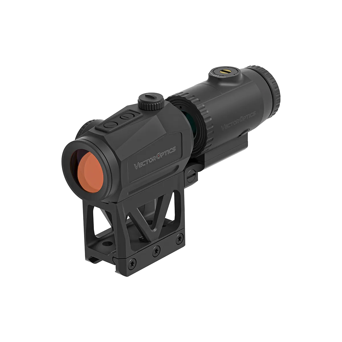 Scrapper Red Dot mit Paragon Flip-Montage für AR-Plattformen, ideal für präzises Zielen mit Magnifier-Option.