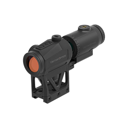 Scrapper Red Dot mit Paragon Flip-Montage für AR-Plattformen, ideal für präzises Zielen mit Magnifier-Option.