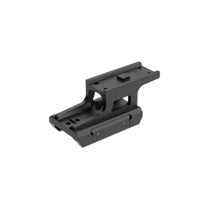 RUM Montage - Vector Optics Riser Mount aus Aluminium für T1/T2 Optiken, kompatibel mit Picatinny-Schienen, Seitenansicht mit Befestigungsschrauben