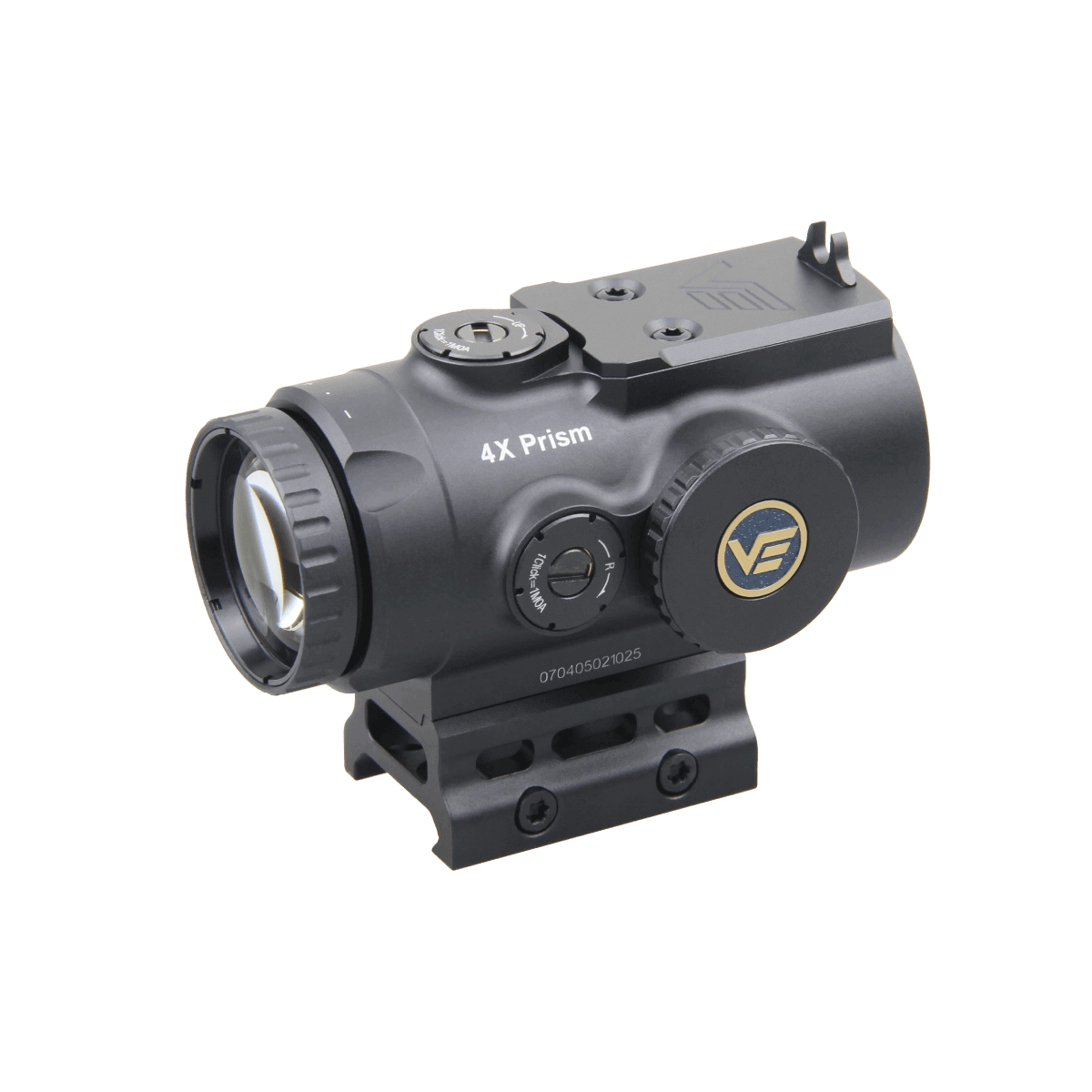 Prismenvisier 4x24 Micro | Kompakt & Präzise Optik mit 4X Vergrößerung und taktischem Design, ideal für dynamische Schießsituationen.