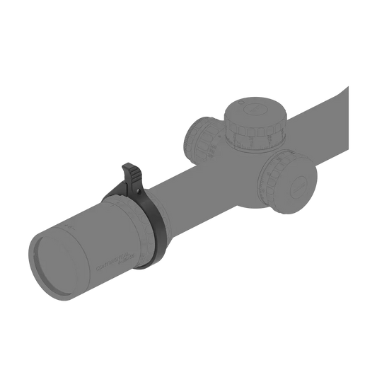 Verstellring für Vergrößerung SCCON-TL2 montiert auf Continental Zielfernrohr, aus Aluminiumlegierung für schnellen Zoom-Wechsel.
