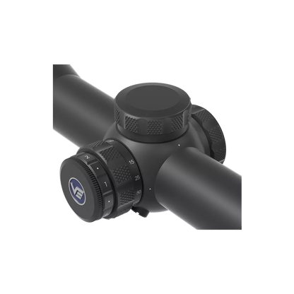 Detailansicht der Seitenverstellung des Grizzly 2.5-15x50i HD Zielfernrohrs mit griffigem Turm für präzise Justierung.