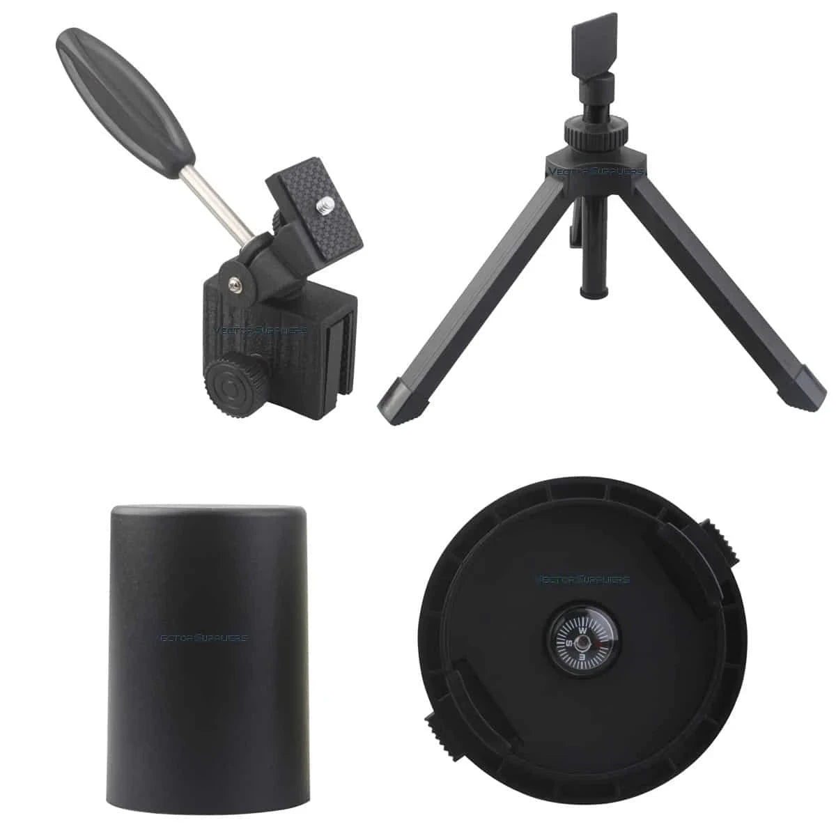 Forester 20-60x60 Spotting Scope - Vector Optics Fernglas Zubehörset mit Tischstativ, Objektivabdeckung und Halterung für flexible Nutzung.