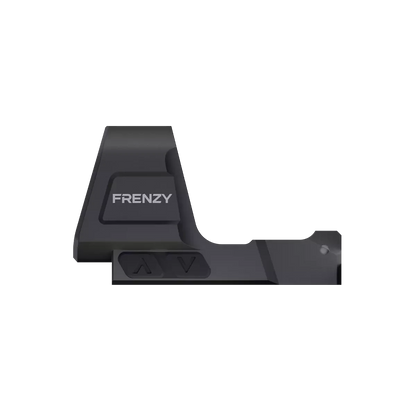 Seitenprofil des Frenzy 1x26x32 6MOA (SCRD-79) mit klar sichtbarem FRENZY-Logo und Bedientasten für Helligkeitseinstellung.