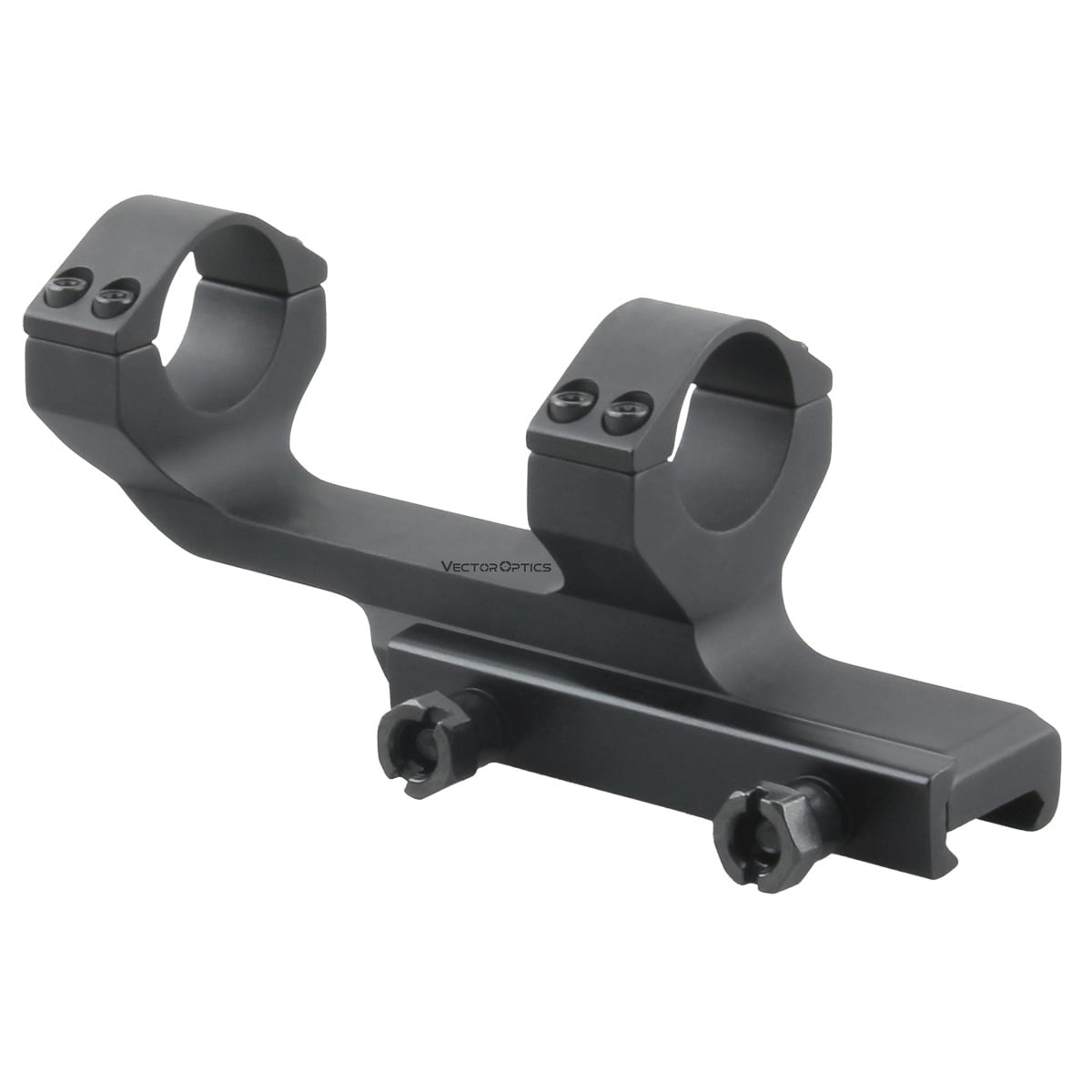 Robuste Cantilever Zielfernrohrmontage mit 25.4mm Tubus und 11mm Dovetail, ideal für Waffenoptik-Zubehör im Jagd- und Sportschützenbereich.