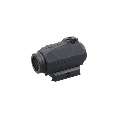 Rückansicht des Maverick IV 1x20 Reflexvisiers mit flacher Montage und robustem Design für den Einsatz auf Waffen.
