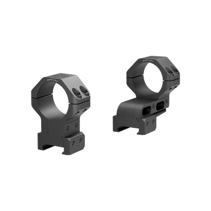 Alu-Ringe Cantilever|Verstellbare 30mm-Zielfernrohr-Ringe XASR-3060 aus 6061-T6 Aluminium mit Höhenverstellung für 21mm Picatinny-Schienen.