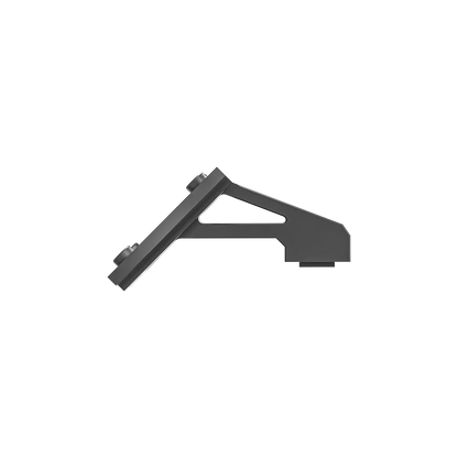 Profilansicht der 45° Offset-Montage MGT RMSc passend für Prismenschiene SCPSM-C01, kompakte Bauweise mit 20.4mm Höhe.