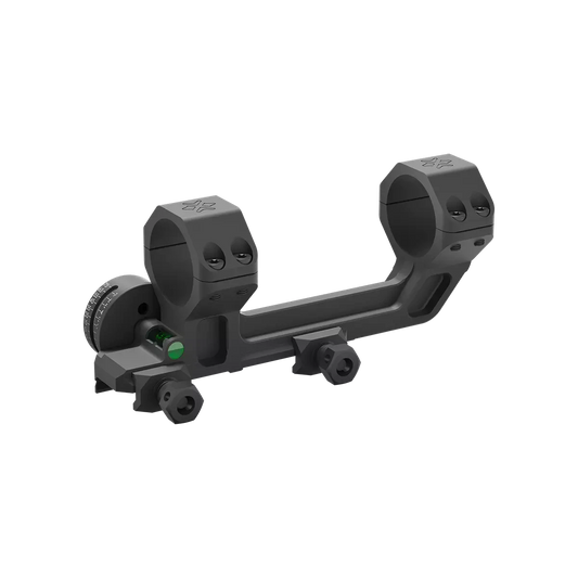 Cantilever Zielfernrohr Montage mit 38mm Höhe und 0MOA Vorneigung, kompatibel mit Picatinny-Schienen, inklusive Wasserwaage.
