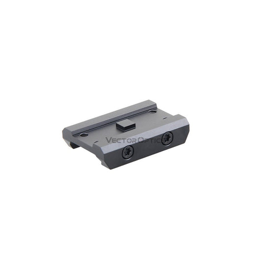 Flache Montage RUM auf Picatinny-Schiene aus CNC-gefrästem Aluminium für Paragon Prism Scopes, leicht und robust, 23g Gewicht.