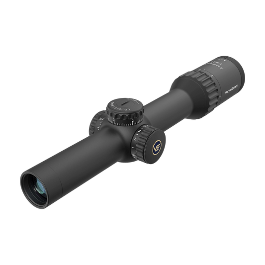 Continental X8 Zielfernrohr 1–8×24 SFP mit taktischen Türmen und robustem Gehäuse für präzises Schießen bei jedem Licht.