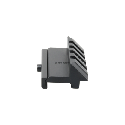 45° Picatinny-Montage SCRA-34 aus Aluminium mit 5 Slots, seitlich montierbar für Rotpunktvisiere oder taktisches Zubehör.