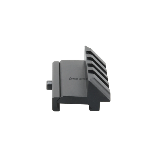 45° Picatinny-Montage SCRA-34 aus Aluminium mit 5 Slots, seitlich montierbar für Rotpunktvisiere oder taktisches Zubehör.