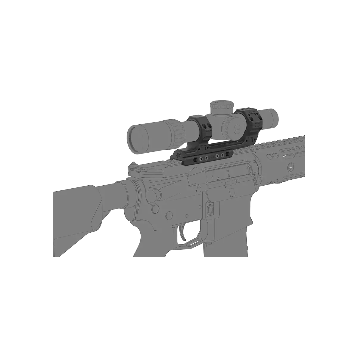30mm Cantilever | Höhe 38mm | 0MOA Vorneigung (XASR-3076)