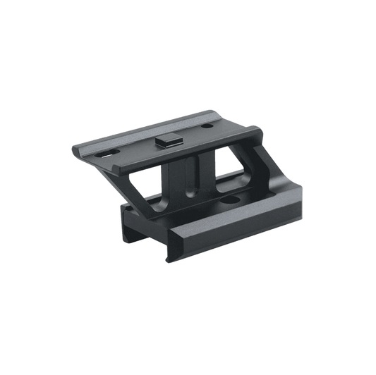 Cantilever Picatinny Montage RUM T1/T2 aus Aluminium mit 25.6mm Höhe für 21mm Picatinny-Schienen, ideal für Zieloptik-Zubehör.