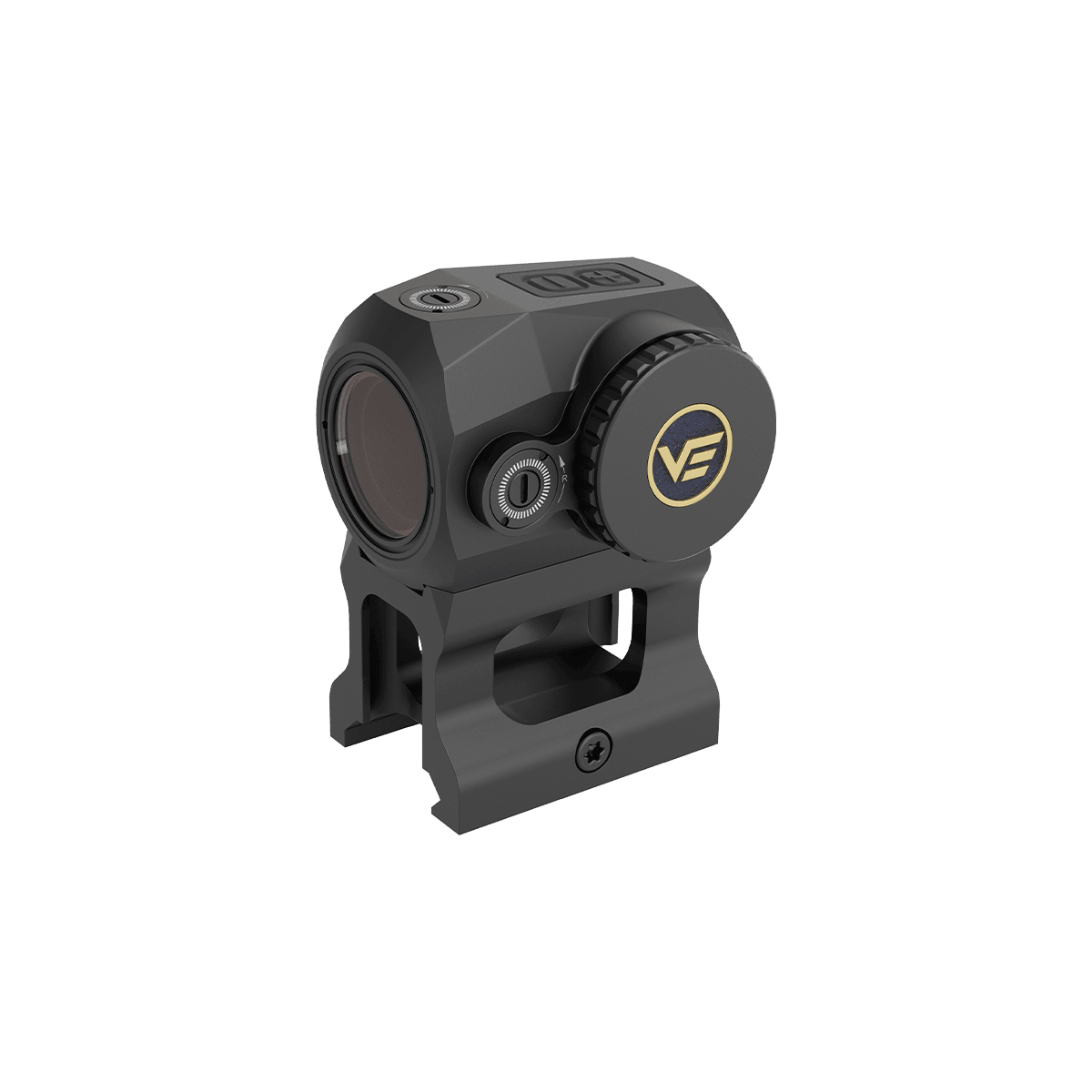 Vector Optics Scrapper - Kompaktes Rotpunktvisier SCRD-69 mit robustem 7075-T6 Aluminiumgehäuse und seitlichem Batteriefach für präzises Zielen.
