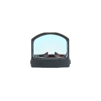 Frontansicht des Frenzy-S 1x17x24 Red Dot Sights mit klarem Sichtfenster für schnelle Zielerfassung bei Tageslicht.