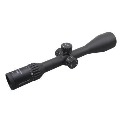 Langstrecken-Zielfernrohr Continental x8 4-32x56 SFP mit 8-fach-Zoom, ED-Glas und fein einstellbarem Parallaxenausgleich für präzise Zielerfassung.
