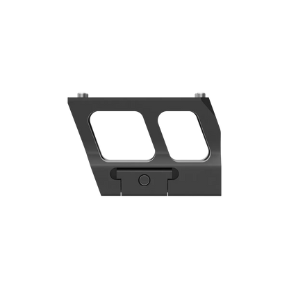Seitenansicht der Montage TEK auf Picatinny mit leichter Aluminiumstruktur, optimiert für präzise Zielausrichtung auf Waffen.