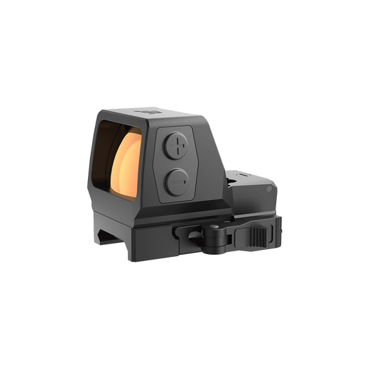 Frenzy Plus 1×22×32 QD Red Dot mit Schnellverschluss, robustem Gehäuse aus 6061-T6 Aluminium und IPX7-Wasserschutz für präzises Zielen.