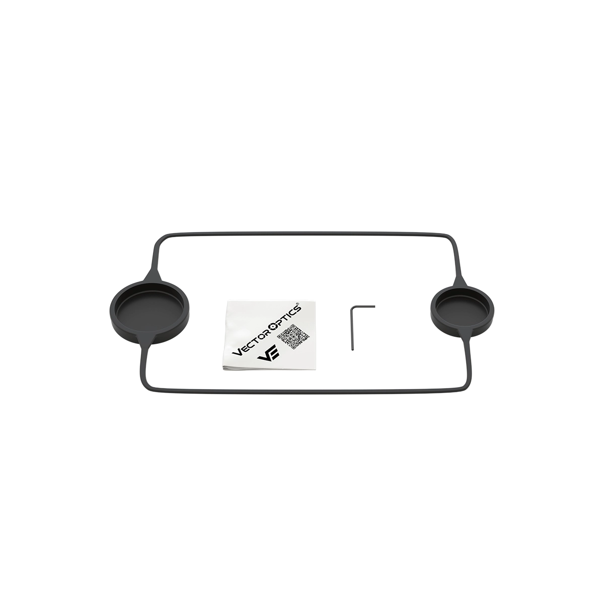 Lieferumfang des Matiz 4-12x40 SFP Zielfernrohrs inklusive Schutzkappen, Inbusschlüssel und Benutzeranleitung.