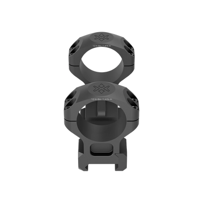 Frontansicht der Vector Optics Alu-Ringe Cantilever mit 30mm Durchmesser, gefertigt aus 6061-T6 Aluminium, ideal für taktische Montagen.
