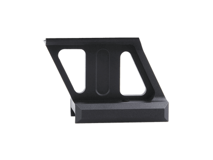 Seitliche Ansicht der Picatinny RUM Montage T1/T2 mit 38mm Höhe, gefertigt aus langlebiger Aluminiumlegierung.