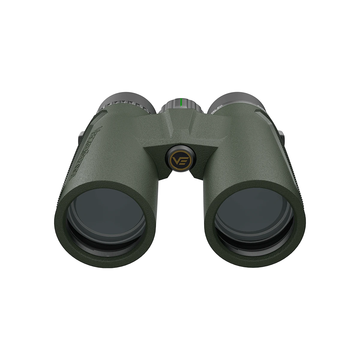 Frontansicht des Continental 10x42 ED Fernglases mit großer Objektivöffnung für helle und scharfe Bilddarstellung im Gelände.