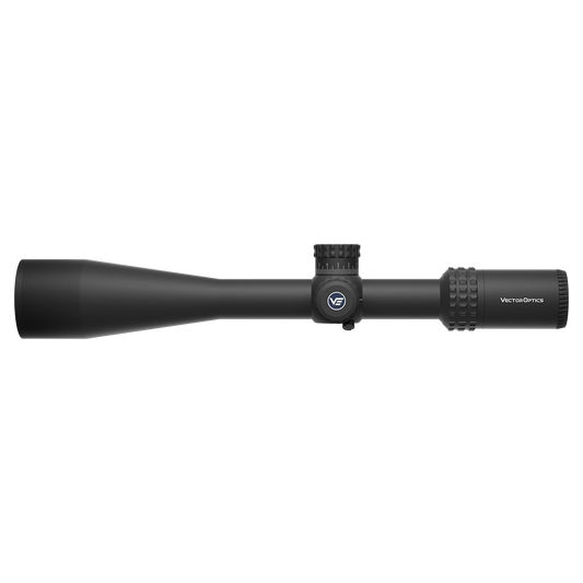 Sentinel-X 10-40x50 Vector Optics Zielfernrohr mit schlankem Design und seitlichem Parallaxenausgleich für präzises Schießen auf weite Distanzen.