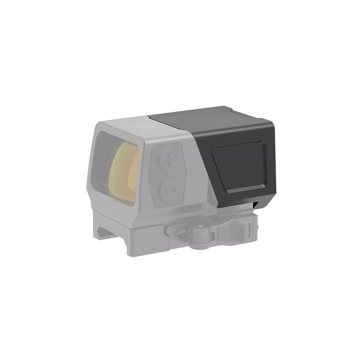 Aluminium Schutzkappe für SCRD-SM44 und SCRD-65 montiert auf Red Dot Visier, idealer Wetterschutz für Zieloptiken im Outdoor-Einsatz.