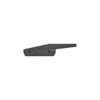 Profilansicht der robusten RUM Picatinny Montage mit 21 mm Schiene, ideal für präzise Optikmontage auf Waffenplattformen.