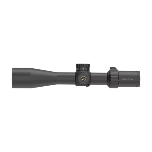 Tauron 6-24x50 HD Zielfernrohr MOA FFP mit robustem Gehäuse und präziser Höhenverstellung für Jagd und Sportschießen.