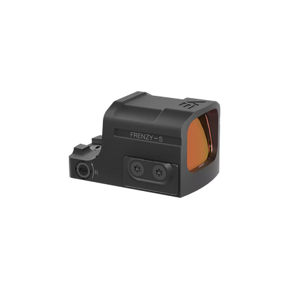 Seitliche Ansicht des kompakten Frenzy-S Red Dot Sight SCRD-68 mit robustem Design, ideal für den täglichen Einsatz auf Kurzwaffen.