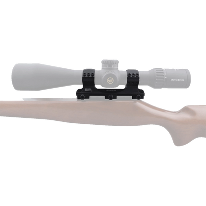 Montierte Blockmontage X-Accu 20MOA auf Gewehr mit Zielfernrohr, perfekte Passform für Long-Range Präzisionsschützen.