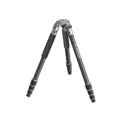 Reisestativ RSCF-T03 aus Karbon mit mittlerer Beinspreizung, leicht und stabil für professionelle Kameraausrüstung.