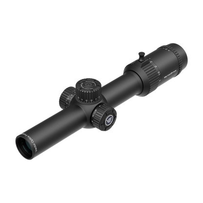 Forester 1–8×24 SFP Zielfernrohr in Schwarz mit taktischem Design, geeignet für LPVO-Anwendungen und jagdliche Präzision.