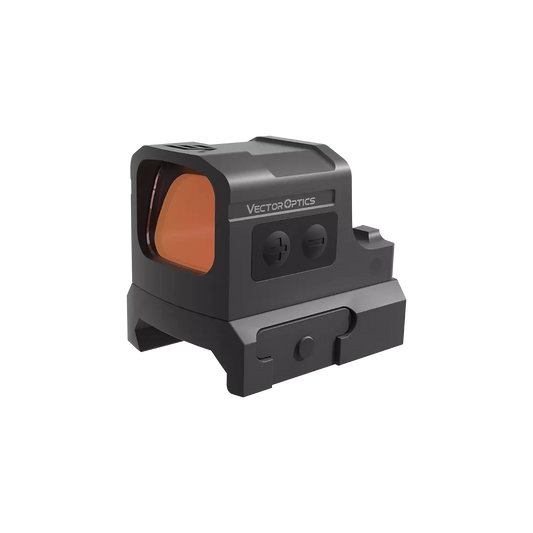 Frenzy-S Red Dot Sight SCRD-68 mit geschlossenem Gehäuse und orangener Linse, kompakt & wasserdicht für präzises Zielen auf Pistolen.