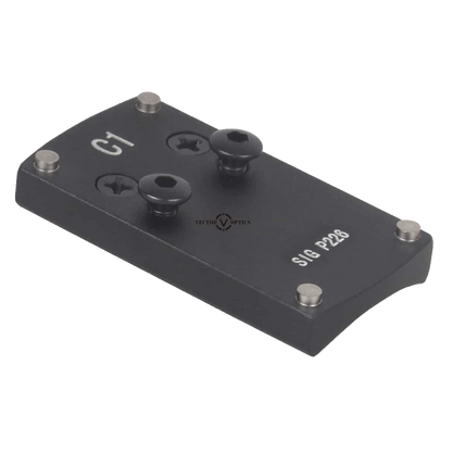 TEK Montageplatte C1 für SIG P226 Pistolen, präzise Aluminiumhalterung für Red Dot Optiken.