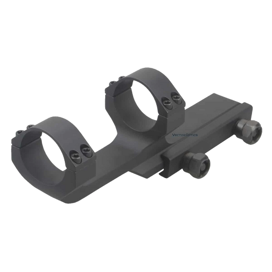 Cantilever | Höhe 38mm | Vector Optics 30mm Montage aus CNC-gefrästem Aluminium mit 0MOA Vorneigung für Zielfernrohre auf AR-Plattformen.