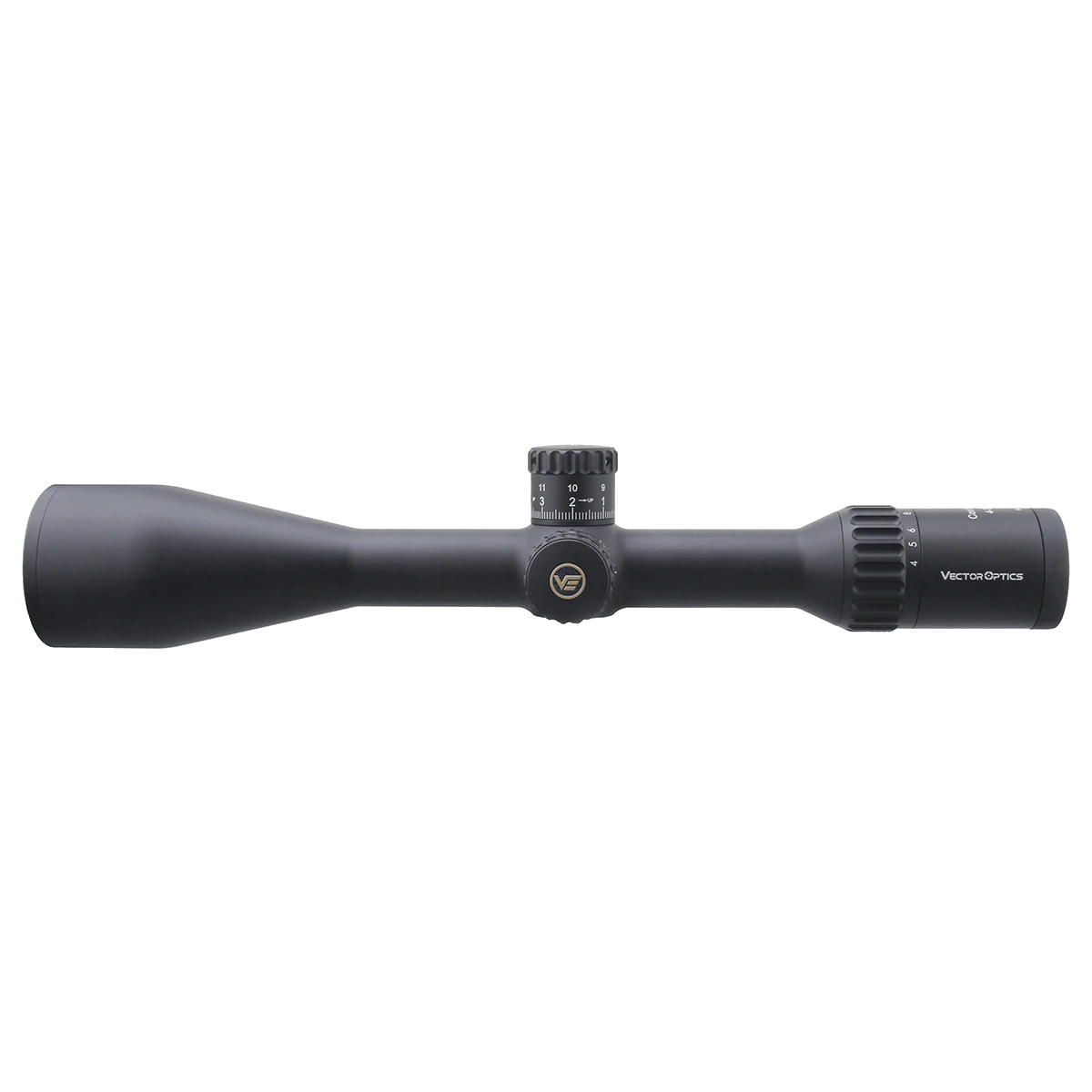 Continental x8 4-32x56 SFP Zielfernrohr mit ED-Glas und Zero Stop, Seitenansicht für präzises Langstreckenschießen in taktischer Ausführung.