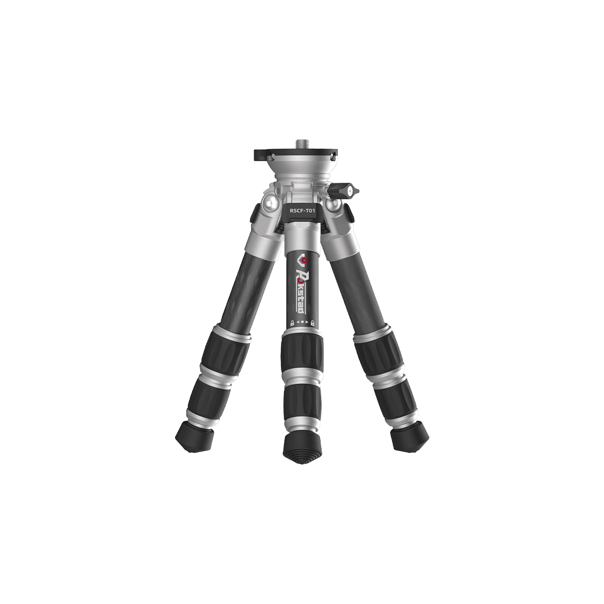Kompakter Tripod aus Karbon (RSCF-T01) von Vector Optics Schweiz mit kurzen, stabilen Beinen für Tischaufnahmen und Outdoor-Fotografie.