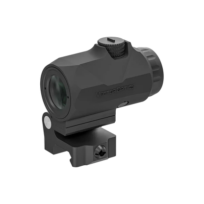 Maverick-IV 3x22 Magnifier mit ergonomischem Design und Gummiarmierung, ideal für präzises Zielen mit 3x Vergrößerung.