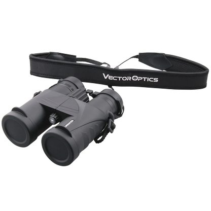 Forester 10x42 (SCBO-02) Fernglas mit Vector Optics Trageriemen, perfekt für komfortable Outdoor-Einsätze und zuverlässige Handhabung unterwegs.