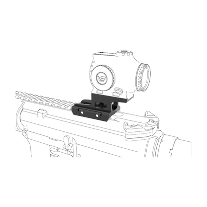 Kompakte RUM Montageplattform von Vector Optics für T1/T2, leichtes Design für präzise Optikanbringung auf Picatinny-Schienen