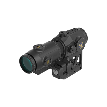 Paragon Magnifier mit Flip-Montage für Scrapper Red Dot, ideal für flexible Zielerfassung auf AR-Plattformen.