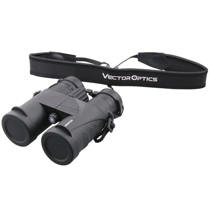 Forester 8x42 SCBO-01 Fernglas von Vector Optics mit gepolstertem Tragegurt – ideal für Wanderungen und Vogelbeobachtung.