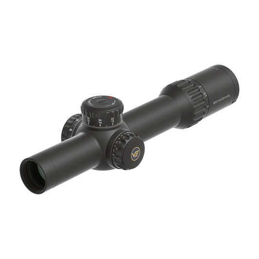 Continental x10 1-10x28 Zielfernrohr für Jagd & Taktik mit FFP-Absehen, robustem Gehäuse und präziser Verstellung für Langwaffen.